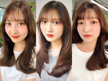 オグジュアリー 表参道(aux.)の写真/女性らしさを生かせる、シルエットが綺麗なくびれヘア。レイヤーカットで硬い髪も柔らかく魅せる。[メンズ]