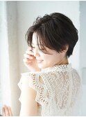 カーキグレージュ大人可愛いボブ[大宮/大宮駅/大宮ショート]