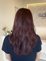 ヘアメイク アリエス 富谷店(HAIR MAKE aries) 【aries富谷店】軽やかレイヤーx赤みブラウンで魅せる上品ロング