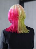ウルフレイヤー韓国ヘアくびれヘア顔周りレイヤー_ba552282