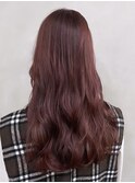 レッドブラウン×ロングレイヤー