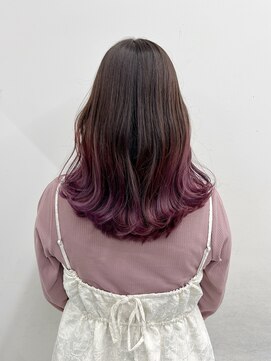 オーバーレイ(Overlay) ラベンダーグラデーション