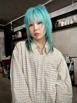 パレット 難波(Palette)&nbsp;ミントブルーミントカラーハイトーンハイトーンカラーボブ