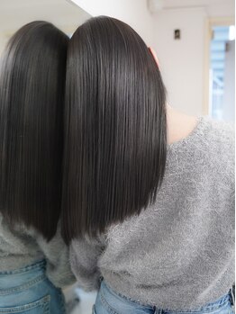 アリー 原宿 表参道(ALLY)の写真/厳選したこだわりの薬剤で【髪質改善】を♪ALLYのスペシャルケアで、思わず触りたくなる髪に＊