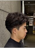 銀座　ツーブロックパーマスタイル
