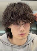 渋谷波巻きツイストスパイラルシャドウルーズパーマビジネスヘア