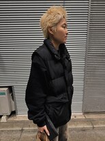 ハイセンス(HISENSE)&nbsp;メンズカットスパイキーショートメンズブロンドカラー【GIA】