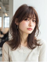 ダル 渋谷/表参道(DAL.)&nbsp;くびれミディアム/ハッシュカット/ダークアッシュ/ブラウン