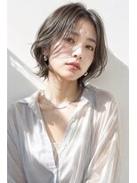 アッシュ 学芸大学店(Ash) ショートボブ/大人女性/アッシュグレー/白髪ぼかし/脱白髪染め
