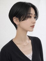 サーカス バイ ビュートリアム 青山(CIRCUS by BEAUTRIUM) 前髪長めショート ハンサムショート 暗髪ショート ショート
