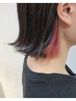 グッデイ ヘアー(GOOD DAY HAIR)&nbsp;【GOOD DAY HAIR】《インナーカラー:パステルレッド:BOB》下北沢