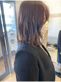 大人外ハネレイヤーボブ 切りっぱなし くびれ 透明感 ベージュ