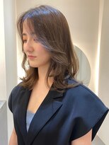 ノク(nok)&nbsp;くびれレイヤー_マロンベージュニュアンスカラー透明感