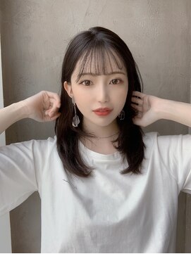 アフロート ルヴア(AFLOAT RUVUA) 20代30代大人かわいいセミロングヘア★シフォンブランジュ