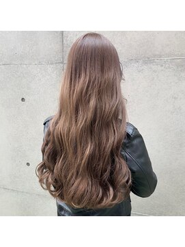 ジーナ 博多(Zina) 【Zina】艶カラー/マロンベージュ/レイヤーロング/20代30代40代
