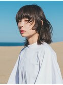favorite garden 顔まわりに遊びがあるマッシュウルフ。