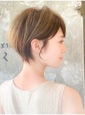絶壁解消ショートボブ/表参道/小顔/30代40代50代/ショートボブ