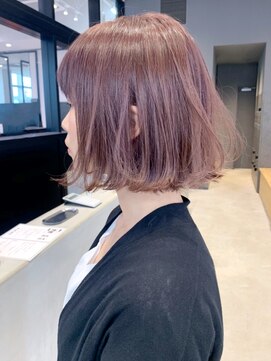 アイティーバイアルバム 下北沢店(IT by ALBUM) ピンクラベンダーベージュ_アースカラーくびれヘア_ba272113