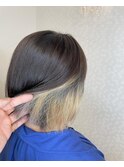 ストレートパーマ&インナーカラー