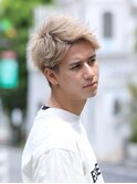 マッシュショートハイトーンカラーブリーチカラー札幌大通