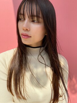 ガレージ バイ グリーン 原宿 表参道(Garage by green) 【loki】×ロング×モカブラウン