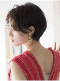 青山 表参道 ショートカット 30代40代 チョコレートブラウン