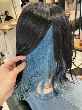 ブランシュ(Blanche) インナーカラー水色