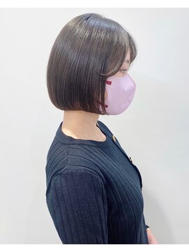 モリオフロムロンドン 松戸店(Morio from London) 【松戸　石山】大人可愛い丸みミニボブ顎ライン内巻きボブ