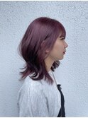ハイトーンピンク/レイヤーカット