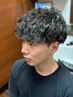 メンズカット＋パーマ（波巻き/ショート）￥13,200→￥12,650　床屋/波巻き