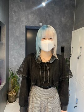 ニューワン バイ ネイバー 立川(Newone by neighbor) レイヤーカットナチュラルハイトーンデザインカラー[立川駅]