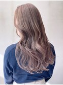 ロング美髪韓国ヘアおくれ毛顔周りレイヤー_ba353872