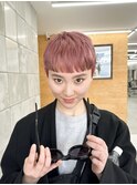 ベリショ　ハンサム　ピンク　ピクシー　マッシュ