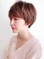 Say.ショートボブミニウルフデジタルパーマチェリーレッド青山