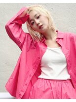 ミエルヘアーエスト 新宿店(mielhair est)&nbsp;ブロンド×ボブ☆小顔カット　【新宿】