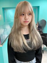 ユー イケブクロ(u Ikebukuro)&nbsp;フェイスレイヤー/ホワイトブロンド/ダブルカラー/エンドカラー