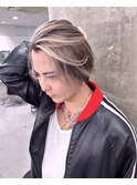 ホワイトメッシュ/ツイスト/ツイスパ/パーマ/メンズ/眉毛/心斎橋