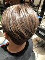 ルージュシー ショートボブ(RU10C)&nbsp;白髪ぼかしハイライト！アッシュベージュ★
