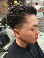 スリーセント 栄(3/cent)&nbsp;宮城リョータパーマ/オールバックパーマ/フェードカット