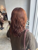 ヘアーループセラデザインワークス(Hair ruup Sela design works)&nbsp;パーマスタイル/オレンジブラウン