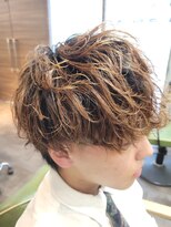 メンズ レオ 南森町店(men's LEO)&nbsp;シャドウパーマ×ツーブロック