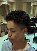 簡単スタイリング！オールバックパーマ！