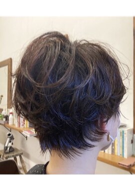 オミノ omino ニュアンスパーマショート