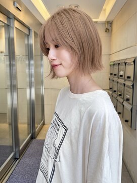 ガーデン 渋谷(GARDEN) 小顔外ハネボブダークアッシュ大人ガーリー似合わせカット