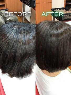 カラーのちから 岩倉店 髪質改善カラー白髪染め