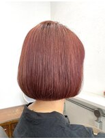 ルーモ(lumo) ☆ハイライトを入れたデザインカラーのワンレンボブ☆