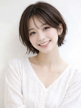 リリアーナ(LILIANA) 池袋 スモーキーカラー カーテンバング ウォームベージュ 大人
