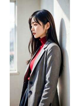 コートフィールエー(CO_T feel.a) 凛とした美しさを。モード×ナチュラルな暗髪ロングストレート