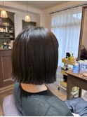 切りっぱなしボブ