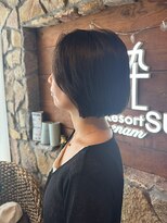 ヘアリゾート粋 ウナム 新宿東口店(enam)&nbsp;ナチュラルショートボブ/ストレート